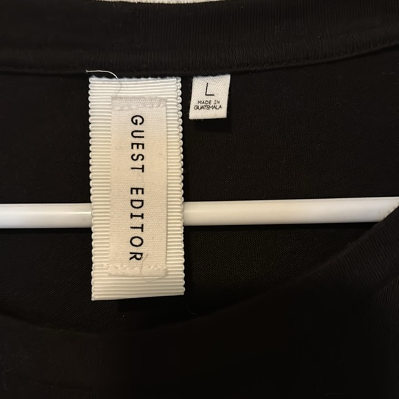 Women’s Guest Editor, Black, flare sleeve T-shirt - Picture 2 of 6